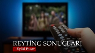 1 Eylül Pazar Reyting Sonuçları