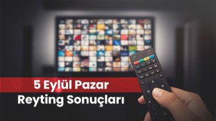 5 Eylül Pazar Reyting Sonuçları