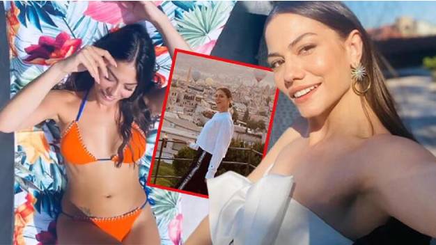 Demet Özdemir’in Turuncu Bikinili Fotoğrafı Büyük Beğeni Aldı 